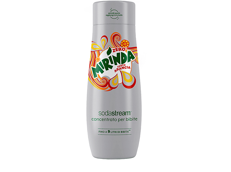 Sodastream Concentrato Per La Preparazione Di Bevande Dissetanti Gassate Al Gusto Mirinda Zero Conc. Mirinda Zero 440 Ml, 0,63 Kg