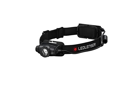 Ledlenser H5R Core Torcia Frontale Led, 500 Lumen, Ricaricabile Con Batteria Al Litio, Impermeabile Ip67, Dimmerabile, Const. Light, Portata Luminosa