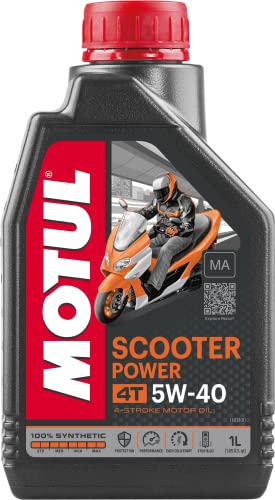 Motul Scooter Power 4T 5W40 Ma 1 Litro Di Olio Motore