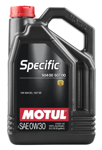 Motul Olio Lubrficante Motore Sintetico 100% Specific 504.00 507.00 0W-30, 5 Litri