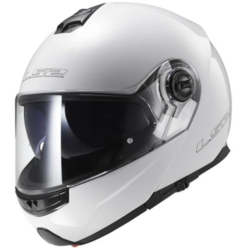 Ls2, Casco Modulare Per Moto, Strobe, Bianco, L