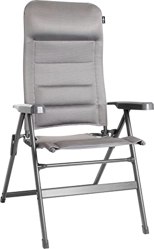 Brunner 0404065N.C07M Aravel 3D Medium, Moderna Sedia Ergonomica Da Campeggio, Schienale Reclinabile Fino A 7 Posizioni, Colore Grigio, Portata Max 15