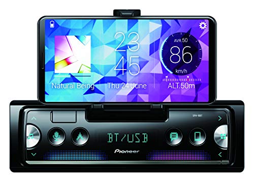 Pioneer Ricevitore Per Smartphone Sph-10Bt Di Nuova Generazione, 1 Din, Con Bluetooth, Usb E Spotify, Si Collega A Iphone E Android