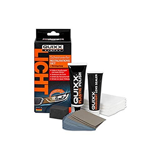 Quixx - Set Di Riparazione Per Fari | Set Di Riparazione | Lucidatura Per Fari | Set Per La Preparazione Dei Fari