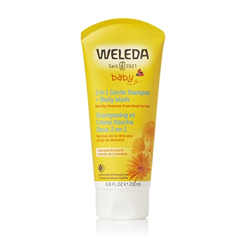Weleda Baby Babywash Corpo&Capelli Calendula, Docciaschiuma 2In1 Per La Detersione Dei Più Piccoli, Formula Extra-Delicata (1X200Ml)