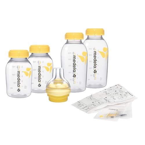 Medela Set Per Latte Materno, Set Senza Bpa Con Bottiglie Da 150 E 250 Ml, Con Tettarella Medela Per Estrarre, Conservare E Somministrare Il Latte Mat