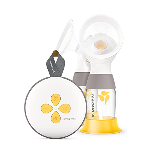 Medela Swing Maxi Tiralatte Elettrico Doppio, Ricaricabile Tramite Usb, Più Latte In Meno Tempo, Con Coppe Personalfit Flex E Tecnologia Di Medela 2-P