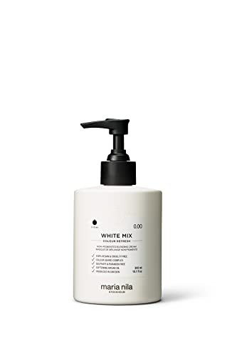 Maria Nila Colour Refresh, White Mix 300 Ml, Maschera Per Capelli Non Pigmentata, Per Ottenere Colori Pastello Quando Mescolata Con Altri Colori, Prod