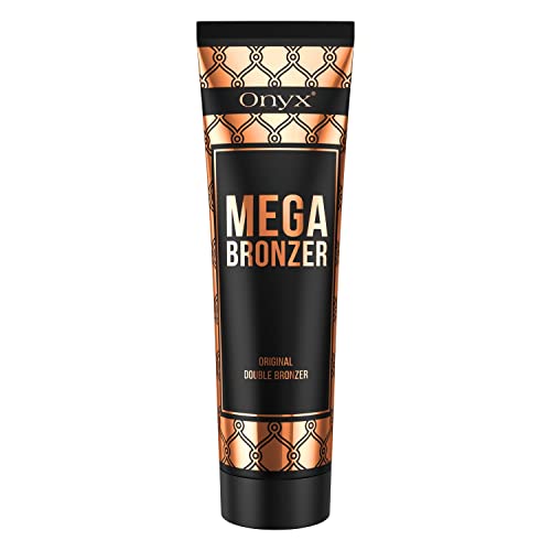 Onyx Mega Bronzer Crema Abbronzante Doppia Abbronzante Per Lettini - Abbronzante Bianco - Potenziatore Di Abbronzatura E Idratante Intenso