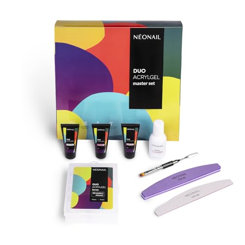 Neonail Duo Acrylgel Master Set - Kit Semipermanente Unghie - Gel Ricostruzione Unghie - Kit Unghie Gel - Acrigel Per Unghie - Gel Unghie - Dual Form