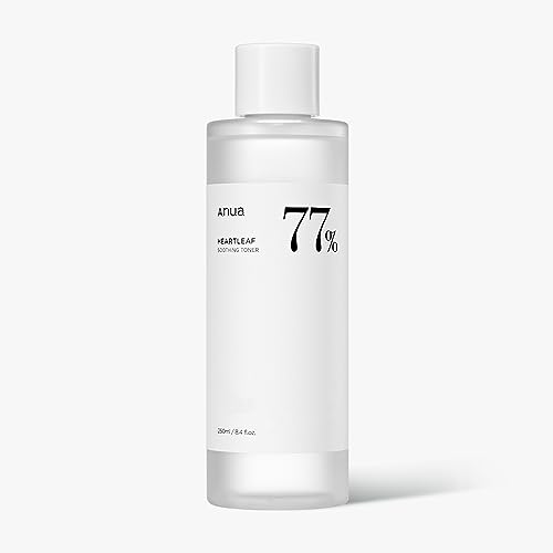 Anua Heartleaf 77% Tonico Lenitivo I Ph 5,5 Cura Dei Problemi, Lenitivo Della Pelle, Rinfrescante, Idratante, Purificante, Cruelty-Free, Vegano, (250