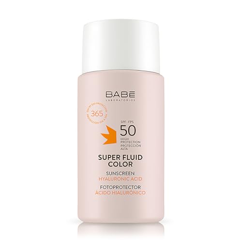 Laboratorios Babé - Super Fluid Color Fotoprotector Spf 50 | Fotoprotector Solare | Impermeabile | Tutti I Tipi Di Pelle | Foto Invecchiamento | Prote