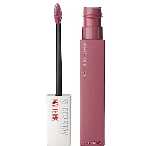 Maybelline New York Rossetto Matte Superstay Matte Ink, Tinta Labbra A Lunga Tenuta, Colore Intenso E Vibrante, No Transfer, Lover (15), 5 Ml