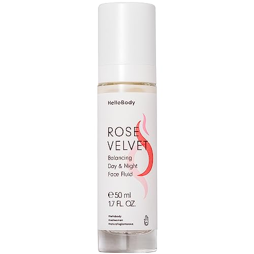 Hellobody Rose Velvet - Liquido Bilanciante Per Il Viso (50 Ml) - Cura Vegana Per Pelli Miste O Grasse, Con Estratto Di Rosa E Complesso Probiotico -