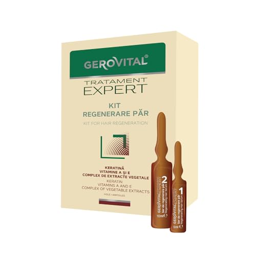 Kit Siero Rigenerante Capelli Con Cheratina, Vitamina A Ed E, Rinforza, Previene La Caduta, Stimola La Crescita, 10 Fiale X 5 Ml / 10 Fiale X 10 Ml, G