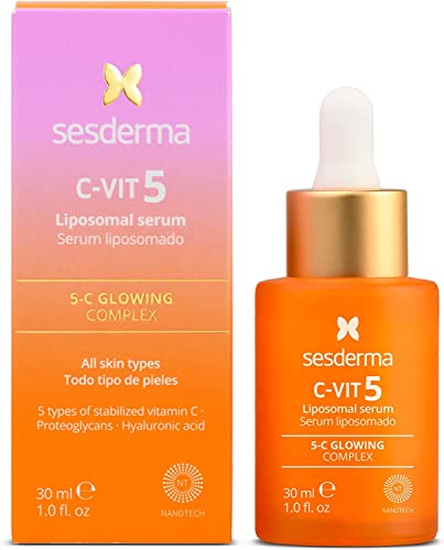 Sesderma | C-Vit Siero Liposomiale 5 Vitamine | Pelle Idratata E Luminosa | Siero Antiossidante | Primi Segni Di Invecchiamento | Pigmentazione | Trat