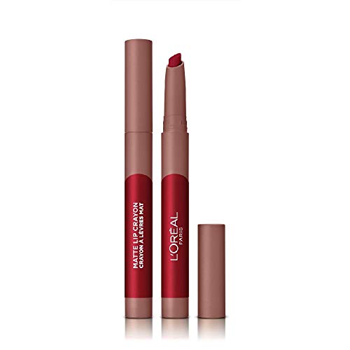 L'Oréal Paris Infallible Very Matte Lip Crayon, Rossetto Effetto Opaco, Colore: Brulée Everyday (113)