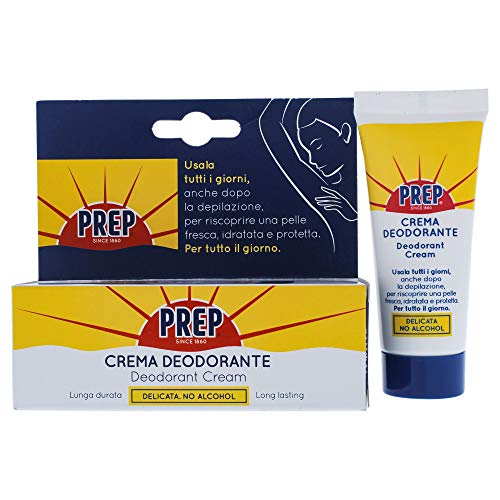 Prep, Crema Deodorante, Antitraspirante, Protezione 48H, Per Pelli Sensibili, Senza Alcol, Coloranti E Conservanti