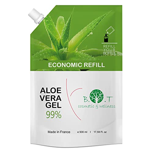 Aloe Vera Gel Puro 100% Bio Dopo Sole After Sun Corpo Viso Mani Gel Capelli Naturale Acne Gel Aloe Vera Puro Biologico Depilazione Eco Gel Dopobarba 5