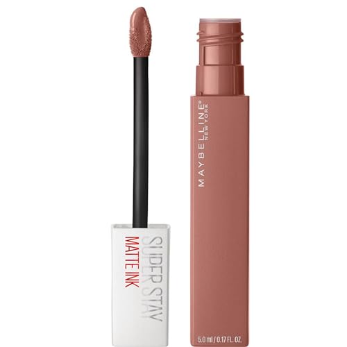 Maybelline New York Rossetto Matte Superstay Matte Ink, Tinta Labbra A Lunga Tenuta, Colore Intenso E Vibrante, No Transfer, Seductress (65), 5 Ml