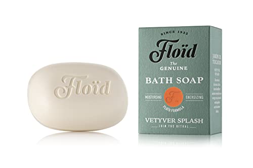 Floid Vetyver Splash, Sapone Da Bagno Al 100% Vegetale Con Lecitina Nutriente, Burro Di Karitè E Olio Di Sesamo Per Proteggere La Pelle E Renderla Lis