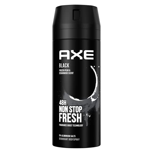 Axe Axe Bodyspray Black Senza Sali Di Alluminio, 150 Ml