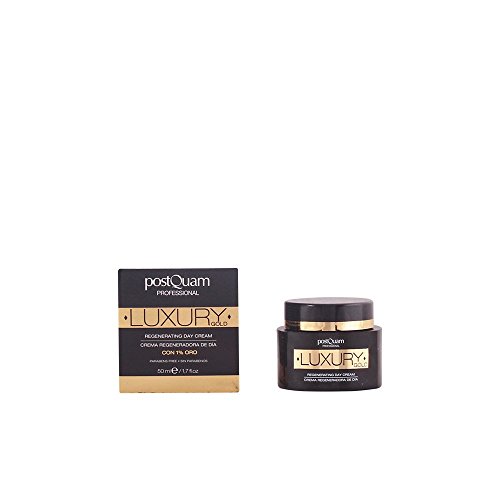 Postquam - Crema Giorno Luxury Gold | Crema Idratante Con Acido Ialuronico E Oro Coloidale - 50 Ml