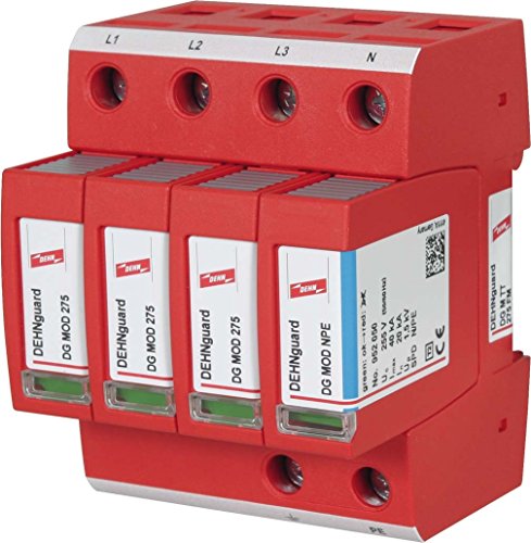 Dehn Dg M Tt 275 Fm Protezione Da Sovraccarico 230-400 V Rosso