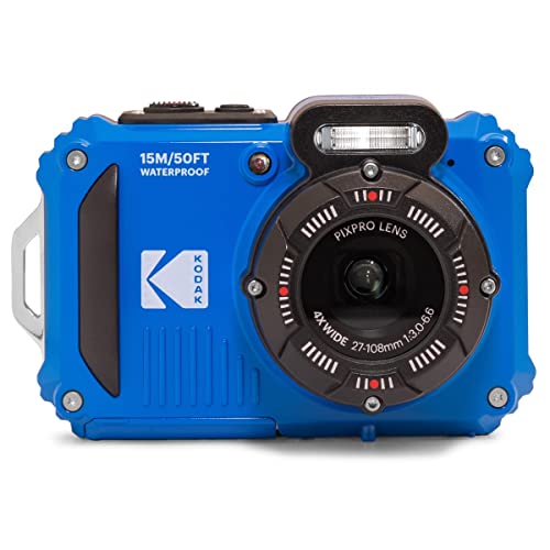 Kodak Pixpro Wpz2 16Mp 4X Zoom Fotocamera Compatta Resistente - Blu