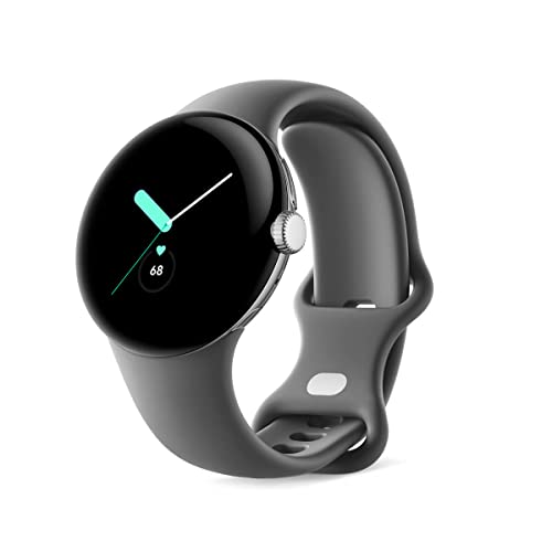 Google Pixel Watch – Montre Connectée Android Avec Suivi Et Analyse Des Activités – Montre De Suivi De La Fréquence Cardiaque –Polished Silver Stainle