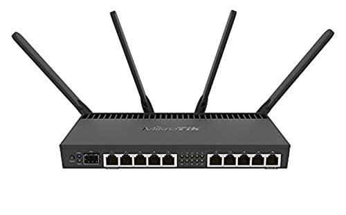 Mikrotik Rb4011Igs+5Hacq2Hnd-In Wireless Router Gigabit Ethernet Dual-Band (2.4 Ghz / 5 Ghz) Black