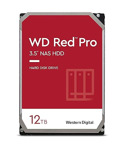 Wd Rosso Pro 12Tb 3.5" Nas Hard Disk Interno, 7200 Rpm, Wd121Kfbx