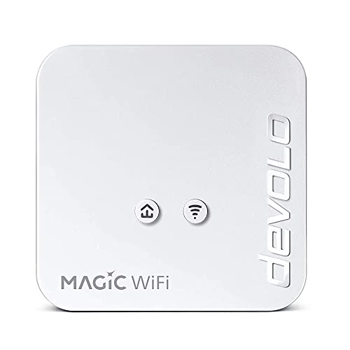 Devolo Adattatore Wlan Powerline, Mini Adattatore Di Estensione Wifi Magic 1 - Fino A 1.200 Mbit/S, Amplificatore Wlan Mesh, 1X Connessione Lan, Dlan
