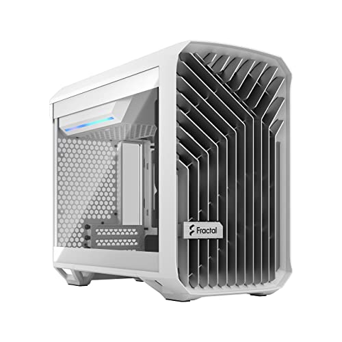 Fractal Design Torrent Nano White Computer Case Tg Tempered Glass Clear Tint