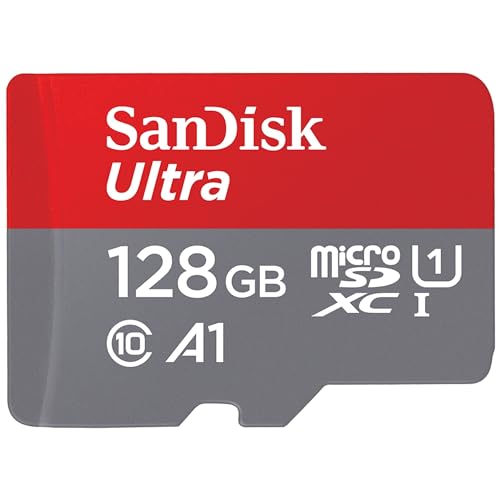 Sandisk 128Gb Ultra Scheda Microsdxc + Adattatore Sd Fino A 140 Mb/S Con Prestazioni App A1 Uhs-I Class 10 U1