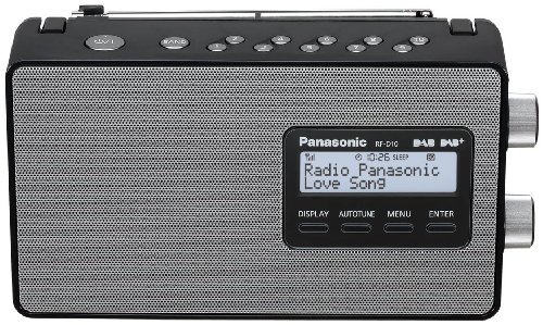 Panasonic Rf-D10Eg-K Radio Vintage, Ampio Schermo Lcd Retroilluminato, Fm, Dab/Dab+, Rds, Nero
