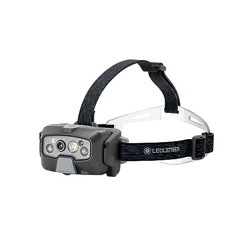 Ledlenser Hf8R Core Led Lampada Frontale Ricaricabile | Lampada Frontale A Led 1600 Lumen | Lampada Frontale Da Avventura Con Luce Rossa | Lampada Fro