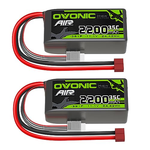 Ovonic Batteria Lipo 3S 35C 2200Mah 11.1V Batteria Short Pack Con Deans Per Rc Heli Aereo Quadcopter Rc Auto Multi-Motore Elicottero Fai Da Te Hobby (