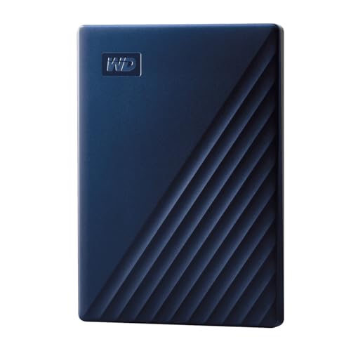 Wd - Hard Disk Portatile My Passport Da 2 Tb Per Mac - Time Machine Ready Con Protezione Password, Colore: Blu Notte