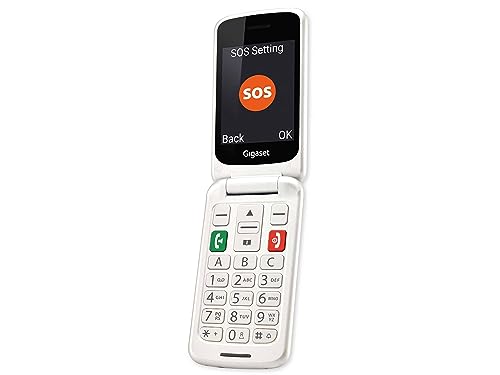 Clamshell Gigaset Gl590 White Easy Phone Clamshell 2.8" Dual Sim