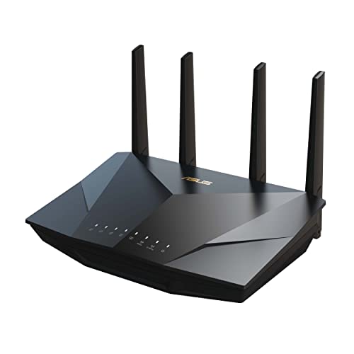 Asus Rt-Ax5400 Dual Band Wifi 6 (802.11Ax) Router Estendibile Con Mobile Tethering, Alternativa Ai Router 4G 5G, Vpn Integrata, Sicurezza Di Rete Aipr