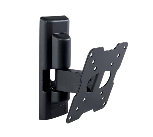 Meliconi Flatstyle Ftr100, Supporto Tv Parete Inclinabile, Staffa Per Tv A Schermo Piatto Da 14" A 25", Attacco Vesa 50-75-100, Portata 20 Kg, Nero