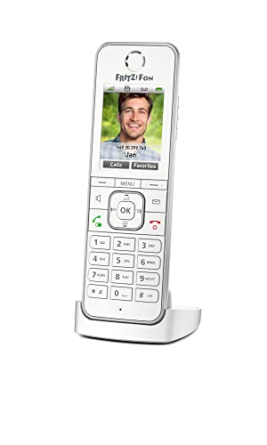 Avm Fritz!Fon C6, Telefono Cordless Dect (Display A Colori Di Alta Qualità, Servizi Internet), Bianco