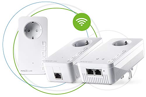 Devolo Magic 1 - Kit Da Gioco Wifi, Adattatore Powerline Wlan, Fino A 1.200 Mbit/S, Rete Wi-Fi, Presa Wi-Fi, Ideale Per Cloud Gaming, 2 Porte Lan, Bia