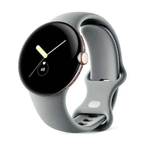 Google Pixel Watch – Montre Connectée Android Avec Suivi Et Analyse Des Activités – Montre De Suivi De La Fréquence Cardiaque – Champagne Gold Stainle
