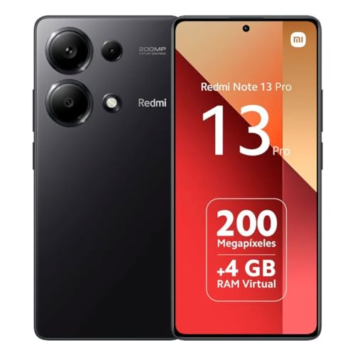 Xiaomi Redmi Note 13 Pro-Smartphone 8Gb Ram 256Gb Rom, Display Amoled 6.67", Nero [Versione Globale]