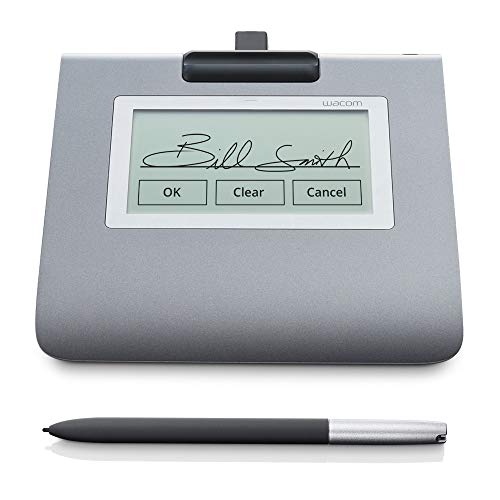 Wacom Signature Set Con Ampio Pad Lcd Stu-430 Da 4,5” & Sign Pro Pdf Per Windows, Acquisizione In Tempo Reale Di Firme Elettroniche Grafometriche Con