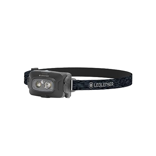 Ledlenser Hf4R Core Headlamp Led Ricaricabile | Lampada Frontale A Led 500 Lumen | Fari Da Avventura Impermeabili Con Luce Rossa | Lampada Frontale Da