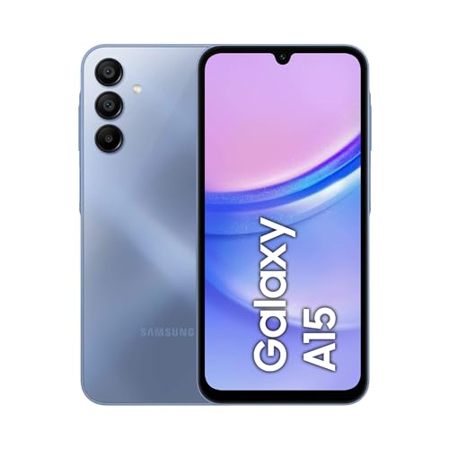 Samsung Galaxy A15, Smartphone Android 14, Display Super Amoled 6.5" Fhd+, 4Gb Ram, 128Gb, Memoria Interna Espandibile Fino A 1Tb, Batteria 5.000 Mah,