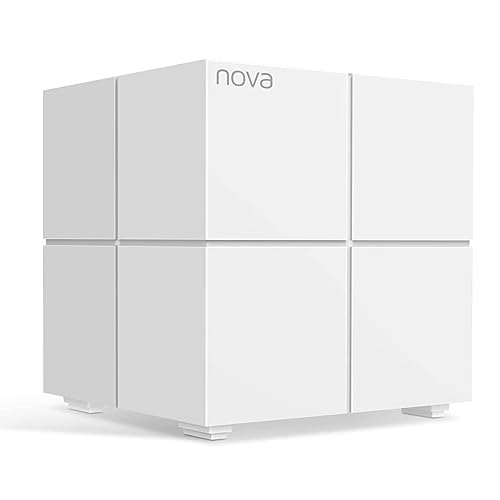 Tenda Nova Mw6 Sistema Wifi Mesh, Ac1200 Dual Band, 2 Porte Gigabit Ethernet, Modalità Router E Access Point, Parental Control, Confezione Da 1 Pezzi